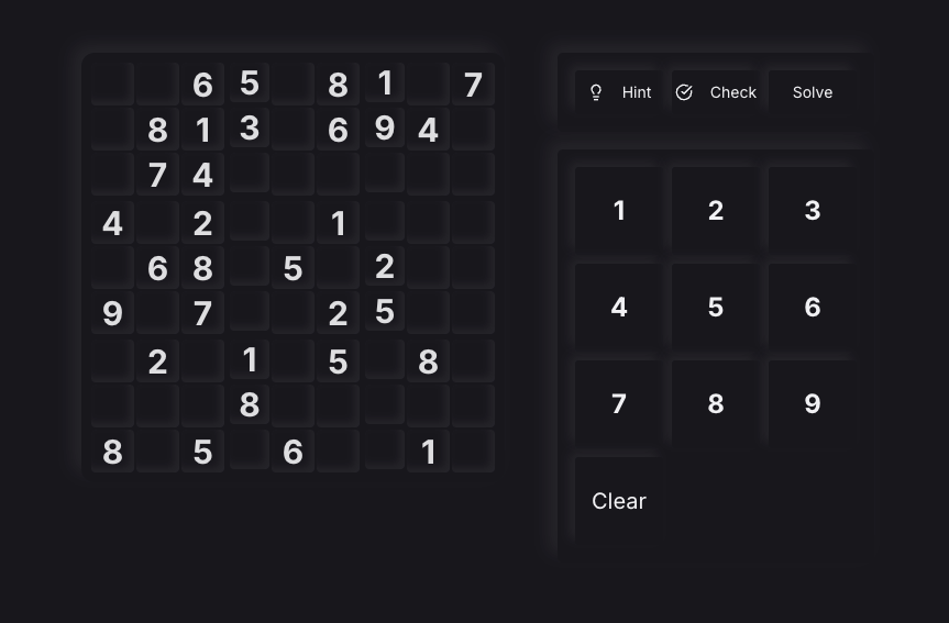 Sudokuh Game Board